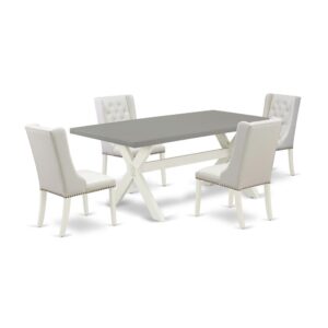 EAST WEST FURNITURE - X097FO244-5 - 5-Pc DINING ROOM SET