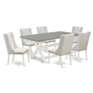 EAST WEST FURNITURE - X097FO244-7 - 7-PIECE DINING TABLE SET
