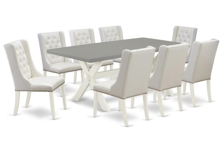 EAST WEST FURNITURE - X097FO244-9 - 9-PIECE DINING ROOM SET