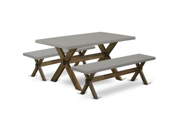 EAST WEST FURNITURE - X2-796 - 3-PIECE TABLE SET