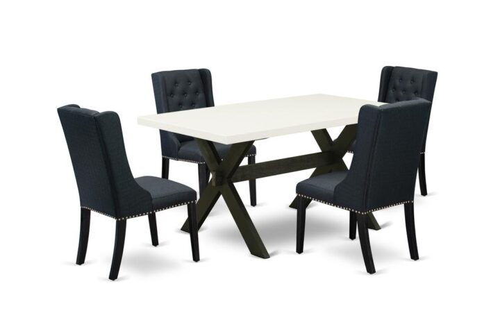 EAST WEST FURNITURE - X626FO624-5 - 9-Pc DINING ROOM SET