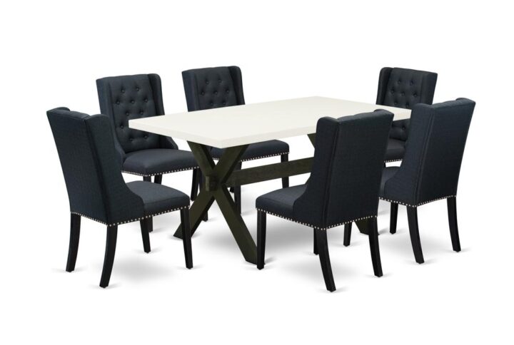 EAST WEST FURNITURE - X626FO624-7 - 7-PC DINING ROOM TABLE SET