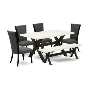 EAST WEST FURNITURE - X626VE650-6 - 6-PIECE DINING TABLE SET