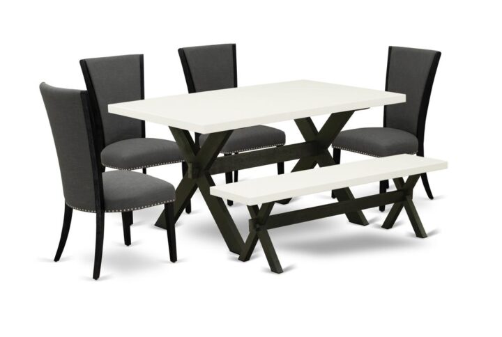 EAST WEST FURNITURE - X626VE650-6 - 6-PIECE DINING TABLE SET