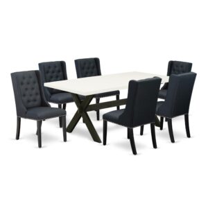 EAST WEST FURNITURE - X627FO624-7 - 7-PC DINING ROOM TABLE SET