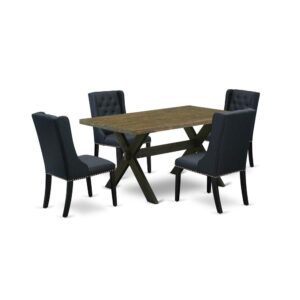EAST WEST FURNITURE - X676FO624-5 - 9-Pc DINING ROOM SET