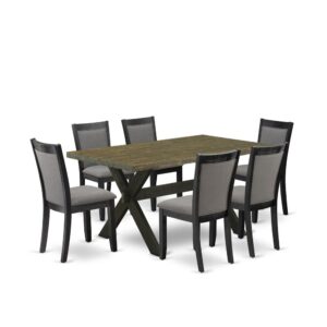 This 6-piece dining set consists of 1 mid century modern dining table and dining bench with 4 matching mid century modern dining chairs. The mid century dining set is constructed of fine RubberWood for top quality and endurance. A rectangular-shaped dining table and bench for dining room table are developed in an innovative style with distinct aspects and linen fabric padded kitchen table chairs will attract everyone who comes to the dining area. The mid century modern dining table and contains V-style legs to offer maximum stability during the dinner. The modern and stylish design of the dinning set easily blends in any kitchen. The Upholstered seat of the kitchen chairs is made of linen fabric that enhances the mid century dining table design. Our mid-century dining set is quite simple to clean with a limp cloth and always offers an elegant appeal. The installation process of our luxurious dinner table set is not difficult and easy to operate. Each mid century modern dining set comes conveniently with easy-to-follow instructions and all necessary equipment included. You simply need to follow the steps in the handbook to complete the assembly in a short time.
