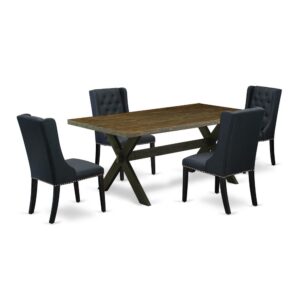 EAST WEST FURNITURE - X677FO624-5 - 5-PIECE DINING ROOM TABLE SET