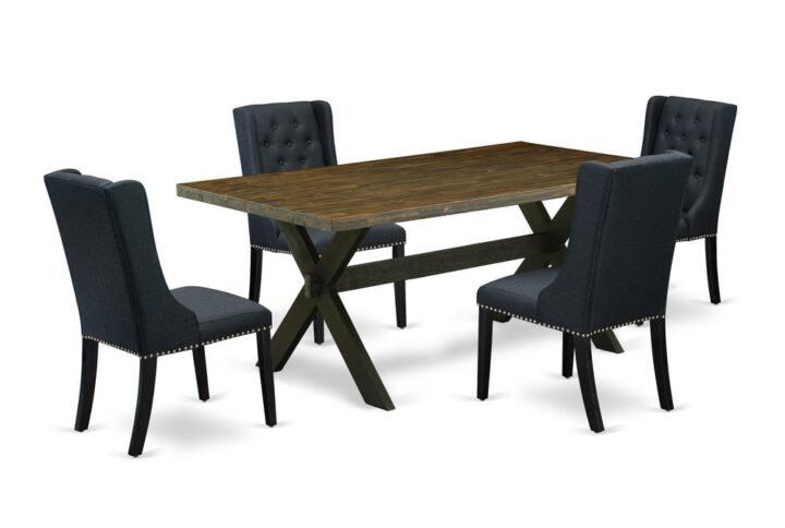 EAST WEST FURNITURE - X677FO624-5 - 5-PIECE DINING ROOM TABLE SET