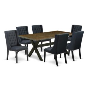 EAST WEST FURNITURE - X677FO624-7 - 7-PC DINING SET