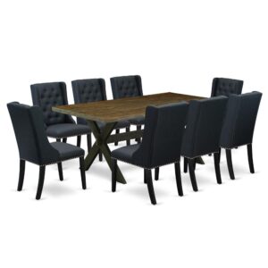 EAST WEST FURNITURE - X677FO624-9 - 9-PIECE DINING ROOM TABLE SET
