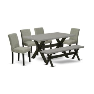 EAST WEST FURNITURE - X696AB106-6 - 6-PIECE DINING ROOM TABLE SET
