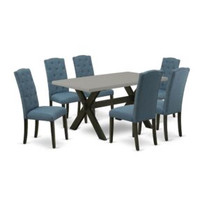 EAST WEST FURNITURE - X696CE121-7 - 7-PC DINING ROOM SET
