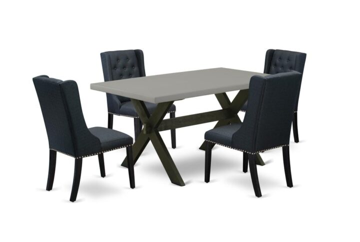 EAST WEST FURNITURE - X696FO624-5 - 9-Pc DINING ROOM SET