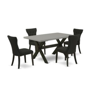 EAST WEST FURNITURE - X696GA124-5 - 5-PC MODERN DINING TABLE SET