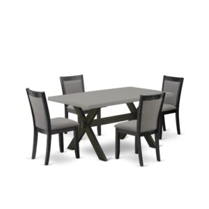 This Table Set  Includes A Dining Table With 4 Mid Century Dining Chairs To Make Your Loved Ones Meals More Comfortable And Pleasant. The Frame Of This Dinette Set  Is Created Of Prime Quality Asian Wood