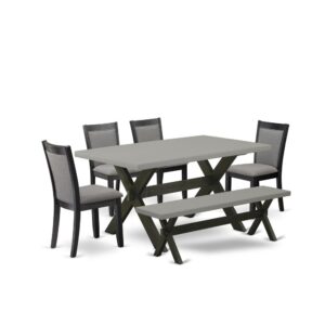 This Dinner Table Set  Includes A Wooden Dining Table