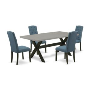 EAST WEST FURNITURE - X697CE121-5 - 5-PC DINING ROOM SET
