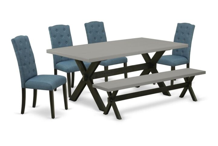 EAST WEST FURNITURE - X697CE121-6 - 6-PC KITCHEN DINING SET