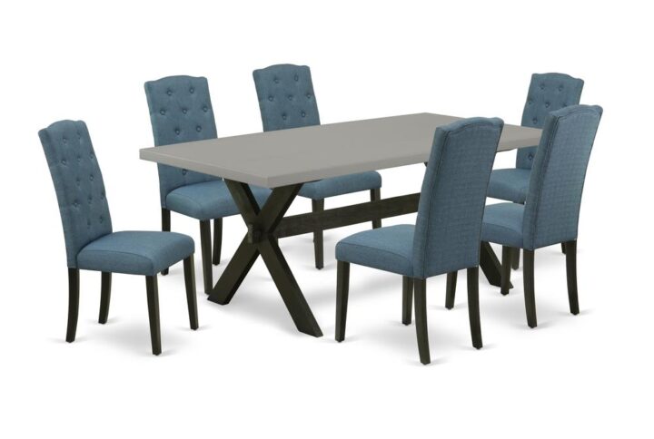 EAST WEST FURNITURE - X697CE121-7 - 7-PC KITCHEN DINING SET