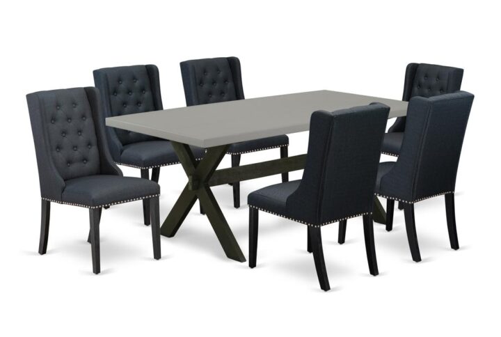 EAST WEST FURNITURE - X697FO624-7 - 7 PC KITCHEN TABLE SET