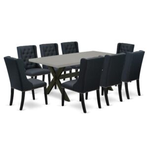 EAST WEST FURNITURE - X697FO624-9 - 9-PC DINING ROOM TABLE SET