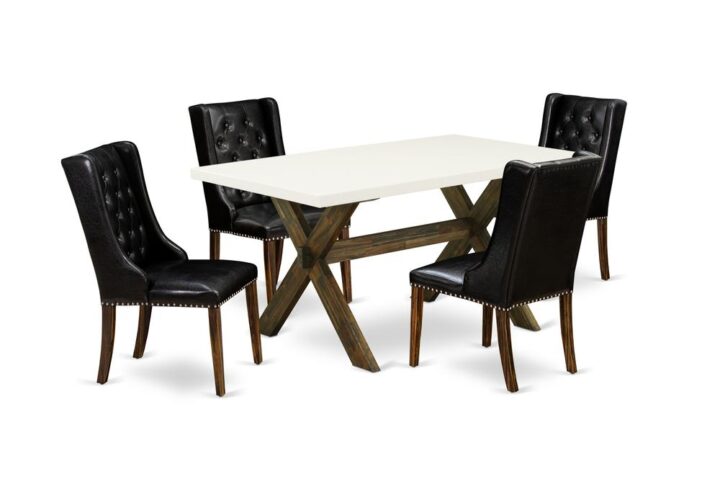EAST WEST FURNITURE - X726FO749-5 - 5-PIECE DINING TABLE SET