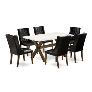 EAST WEST FURNITURE - X726FO749-7 - 7 PIECE KITCHEN TABLE SET