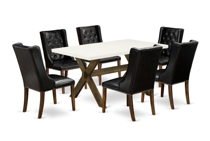 EAST WEST FURNITURE - X726FO749-7 - 7 PIECE KITCHEN TABLE SET