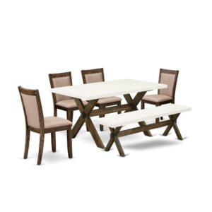 This 7 Piece dinette set includes a kitchen table with 6 mid century dining chairs to make your friends and family meals more leisurely and pleasant. The structure of this table set is created of top quality Rubber Wood