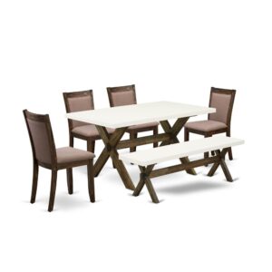 This 9 Piece modern dining table set includes a rectangular dining room table with 8 kitchen chairs to make your friends and family meals more leisurely and pleasant. The structure of this modern dining set is created of top quality rubber wood