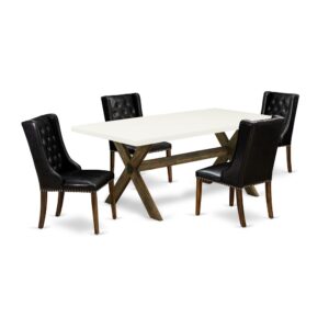 EAST WEST FURNITURE - X727FO749-5 - 5 PIECE DINING ROOM SET