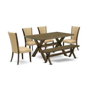 EAST WEST FURNITURE - X776VE703-6 - 6-PC DINING TABLE SET