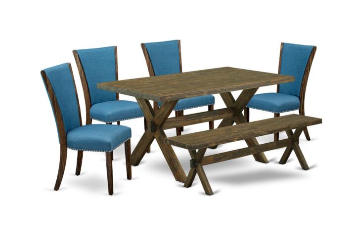 EAST WEST FURNITURE - X776VE721-6 - 6-PIECE DINING ROOM TABLE SET