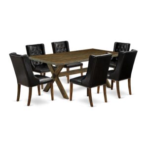 EAST WEST FURNITURE - X777FO749-7 - 7-PIECE DINING ROOM SET