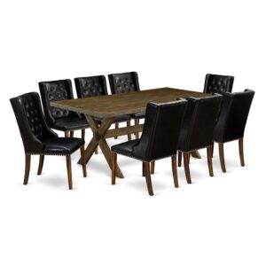 EAST WEST FURNITURE - X777FO749-9 - 9 PIECE DINING SET
