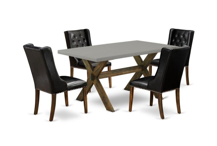 EAST WEST FURNITURE - X796FO749-5 - 5-PIECE DINING TABLE SET