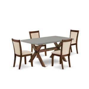 This Kitchen Table Set  Is Built To Offer Elegance Of Charm To Any Dining Room. This Dining Table Set  Consists Of A Kitchen Table And 4 Matching Padded Chairs. Our Dining Set  Adds Some Simple And Modern Beauty To Your Home. Ideal For Dinette