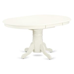 This wonderful a two-side 18 butterfly leaf oval dining table can deliver the remarkable impression of the dining beauty to both typical and trendy decoration. This modern dining table set will bring a wonderful dose of beauty to your dining room. The beautiful 5-piece traditional dinette set emphasizes its curves and details