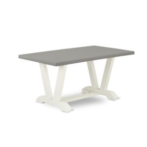 1 MODERN RECTANGULAR DINING TABLE AND KITCHEN TABLE BENCH