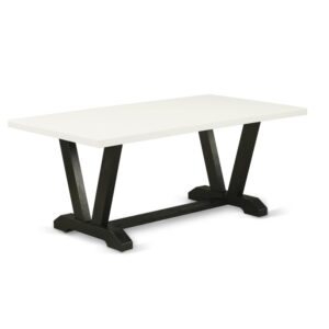 1 RECTANGULAR TABLE AND DINING BENCH