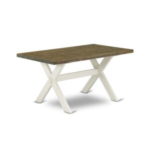 1 RECTANGULAR TABLE AND WOODEN BENCH