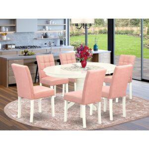 EAST WEST FURNITURE - AVAS7-LWH-42 - 7-PIECE KITCHEN TABLE SET