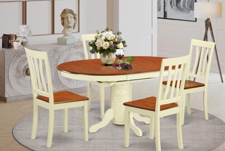 Looking for a dining set for your family dinners or cozy dinner parties with a couple of friends? This excellent attractive dinette table set constructed from rubber wood can help you produce an enjoyable atmosphere for you and your company. The set combines a dining dinette table and a set of individual dining chairs. In terms of seating capacity it is available in two variations as a 4 and 6 seater. Ideal for dining area or kitchen area. Like all our products this set is created entirely from rubber wood