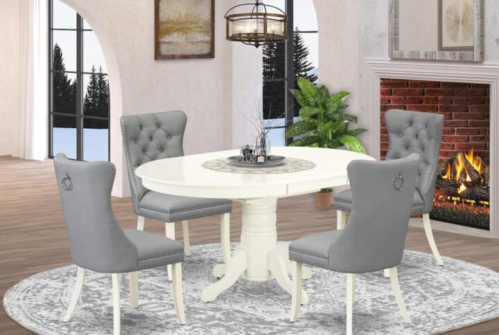 Elevate your dining space with This exquisite 5-piece kitchen table set