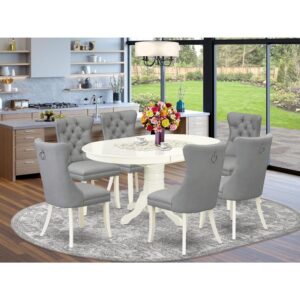 Enhance your dining space with This exquisite 7-piece dining room set