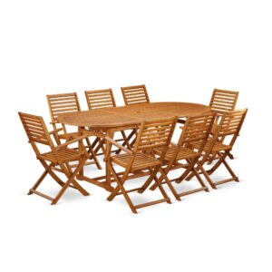 This BSBS9CANA Outdoor-Furniture dining set is perfect for relaxed entertaining