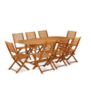 This BSBS9CWNA Outdoor-Furniture dining set is perfect for relaxed entertaining