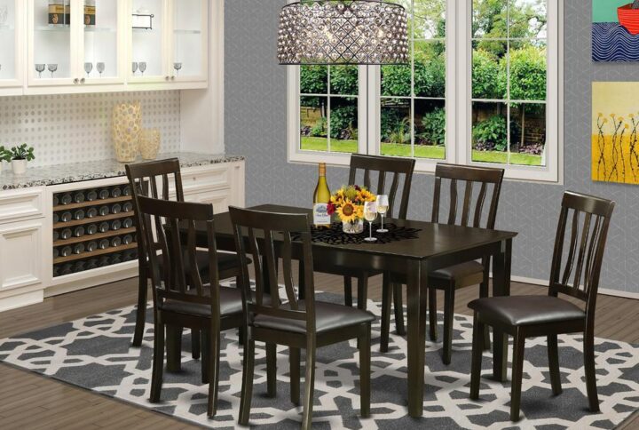 This dining tables dining table and kitchen chair presents highly detailed