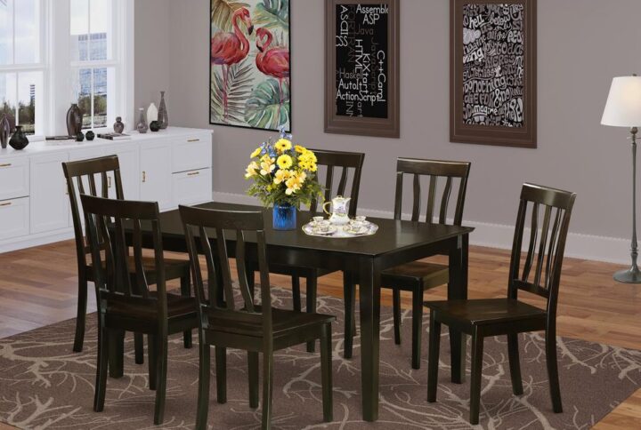 This dining tables dining table and kitchen chair provides highly detailed